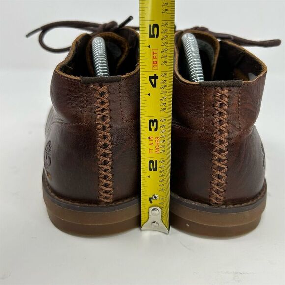 Timberland Men's Brown Leather Ortholite Chukka Boots Size 9.5 Lace Up Casual - Picture 9 of 13